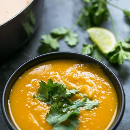 Roasted Kabocha Squash Soup