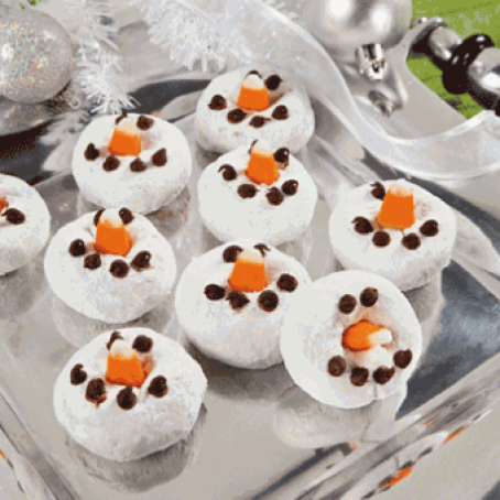 Snowman Mini Donuts