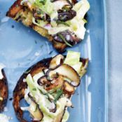 Cabbage-and-Mushroom Toasts