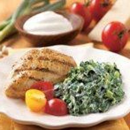 Light Creamed Spinach