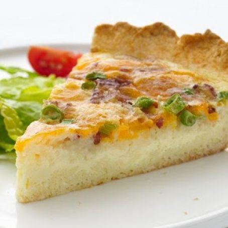 Cheddar and Bacon Quiche - Healthified