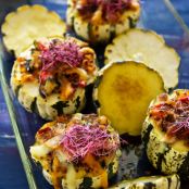 Sweet Dumpling Squash with Quinoa, Bacon & Cheese