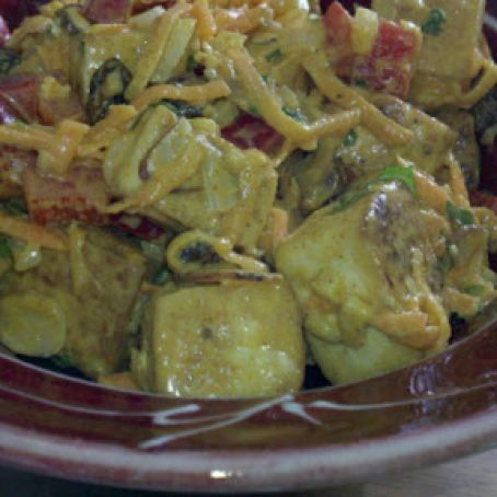 Tofu Curry Salad