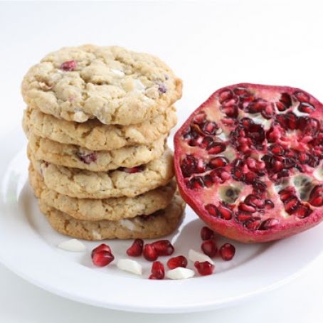 Pomegranate White Chocolate Chunk Cookies