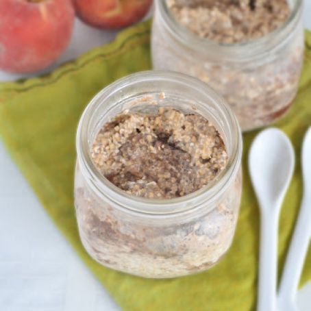 Peach Pie Overnight Oats