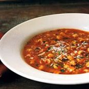 mediterranean chickpea tomato and pasta soup