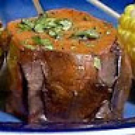 Red Chile Rubbed Sweet Potatoes with Green Onion Vinaigrette