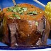 Red Chile Rubbed Sweet Potatoes with Green Onion Vinaigrette