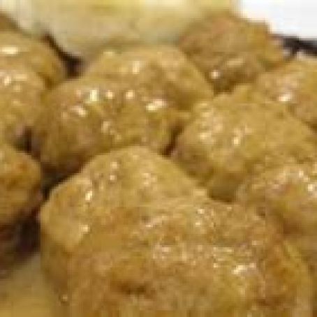 Meatballs, Mushroom soup & sour cream