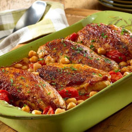 Mediterranean Chicken and Chickpeas