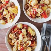 Orecchiette with Sausage and Cherry Tomatoes