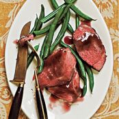 Roast Lamb with Pomegranate Sauce