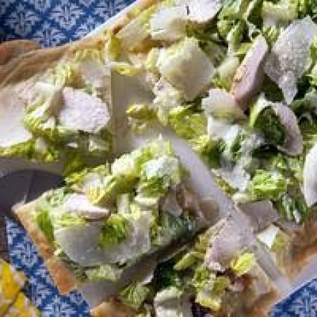 Chopped Caesar Salad Pizza