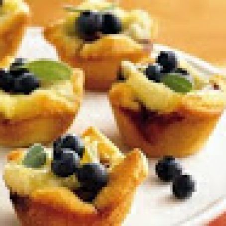 Blueberry, Walnut, and Brie Tartlets