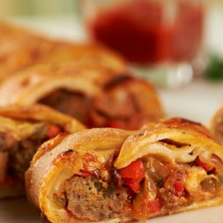 Mini Meatball Stromboli