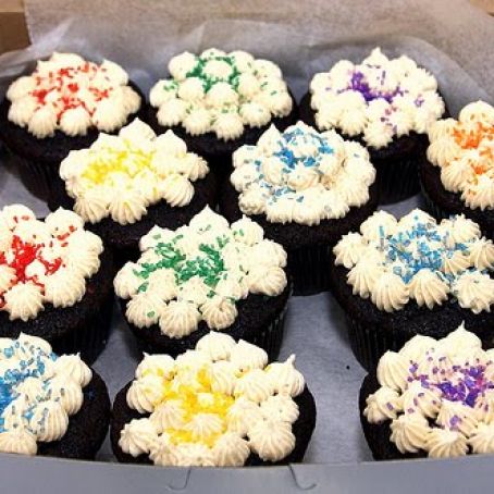 Guiness Cupcakes with Bailey's Frosting