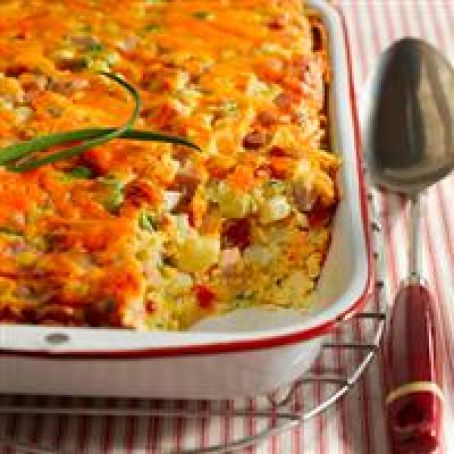 Cheesy Ham and Potato Bake