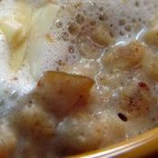 Apple Pie Oatmeal and Almond Foam