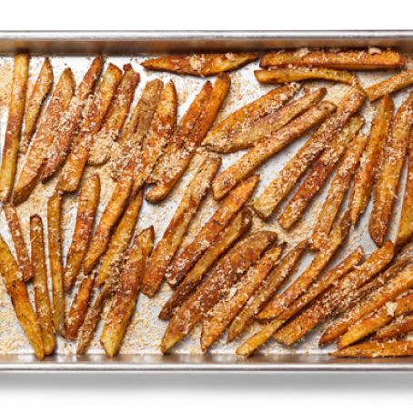 Oven-Crispy French Fries With Paprika-Parmesan Salt