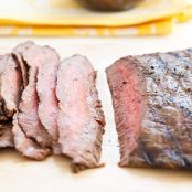Grilled Flank Steak with Charred Onion Relish