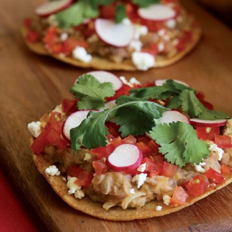 Smoky Refried Bean Tostadas