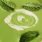 Minted Spring Pea Soup with Sour Cream