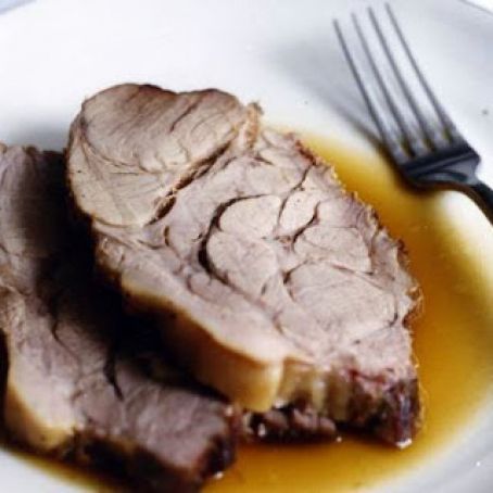 PORK ROAST BRAISED w/MILK &  FRESH HERBS