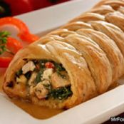 Chicken and Feta Braid