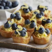 Blueberry and Lemon Curd Puff Pastry Cups
