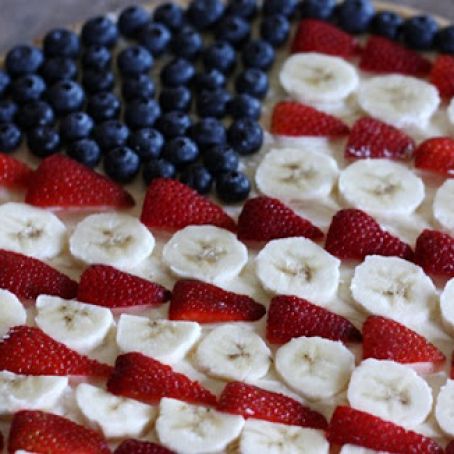 Flag Fruit Pizza