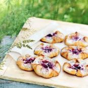 Poppy-Seed Danishes with Cherry-Cream Cheese Filling