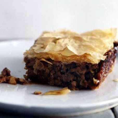 EGGPLANT & WALNUT PHYLLO PIE