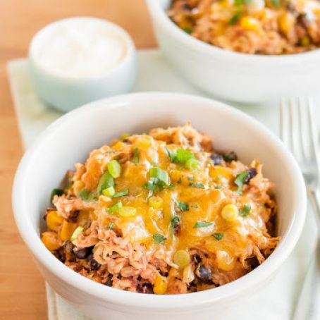Slow-Cooker Chicken Burrito Bowls