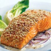 Salmon - Fillets Sesame w/Red Onion & Ginger Cream
