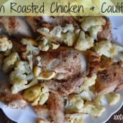 Lemon Roasted Chicken and Cauliflower