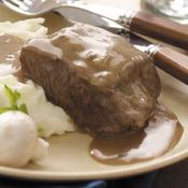 Beef in Mushroom Gravy