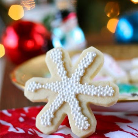 Vanilla Bean Christmas Sugar Cookies