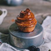 Blackberry & Creamy Goat Cheese Sticky Buns