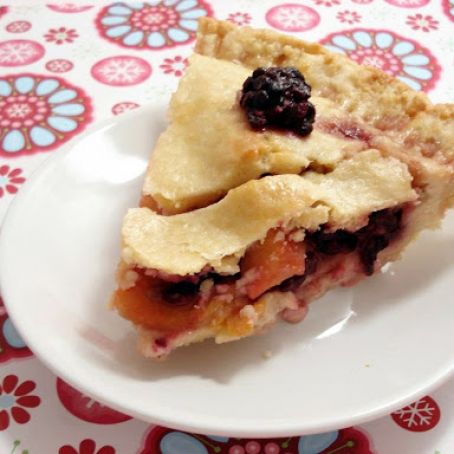 Peach Blackberry Pie
