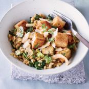Five-Spice Tofu with Barley and Kale