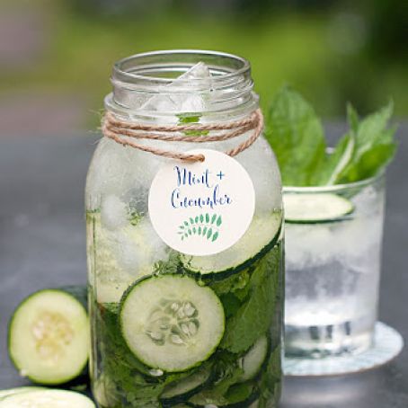 Mint & Cucumber Infused Water