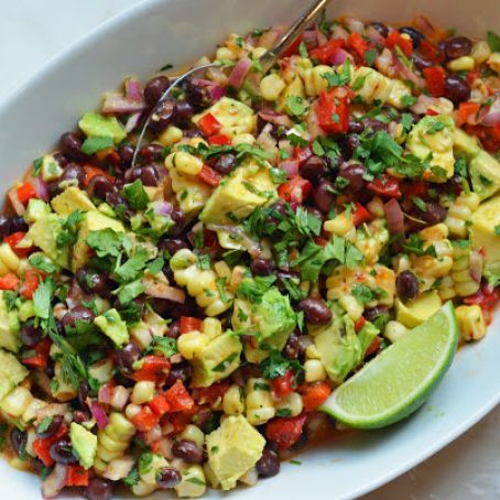 WAHOO/ONO****Pan-Seared Ono with Black Bean Salad