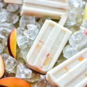 Vegan Peaches and Cream Ice Pops