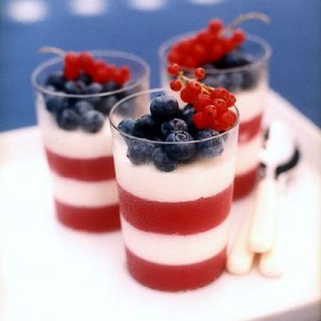 Red, White and Blue Parfaits