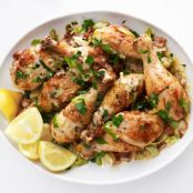 Pan Roasted Chicken with Leeks