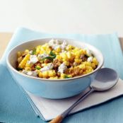 Corn Salad with Feta and Walnuts