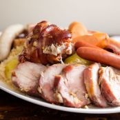 Choucroute Garnie à l'Alsacienne (Alsatian Braised Sauerkraut With Mixed Meats and Sausages) Recipe