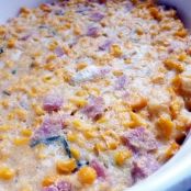 Corn Pudding,Indian  with Bacon and Chives
