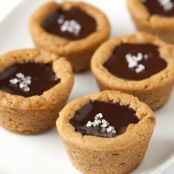 Salted Chocolate Cookie Cups