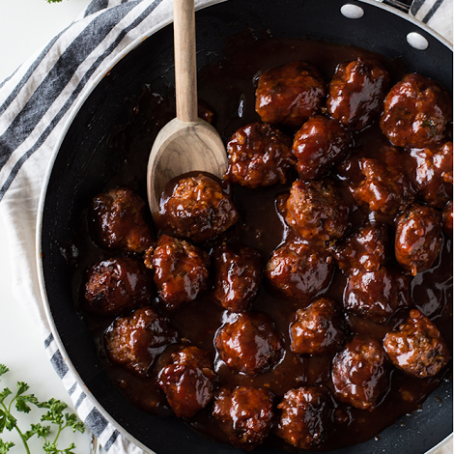 Bacon Bourbon Meatballs